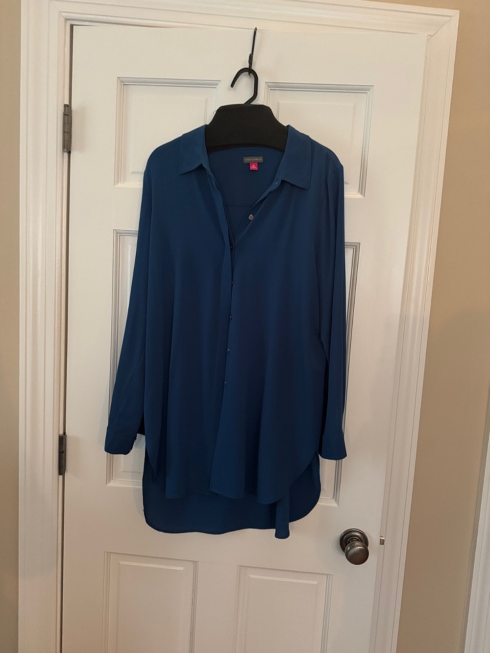 Vince Camuto Blue/ Teal Shirt Blouse